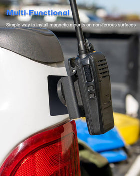 FYWZ magnetic work light mounted on pad on an RV roof demonstrating hands-free illumination