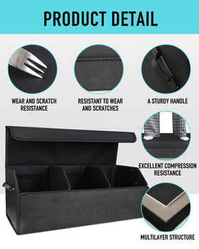 Fyzeoty interior with adjustable compartments for organized storage