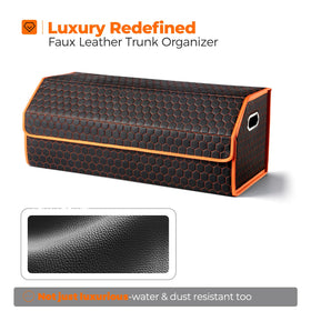 Fyzeoty close-up of leather-like texture highlighting easy-clean benefit