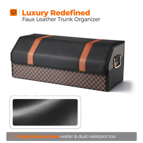 Fyzeoty leather-look texture close-up highlighting easy-clean benefit