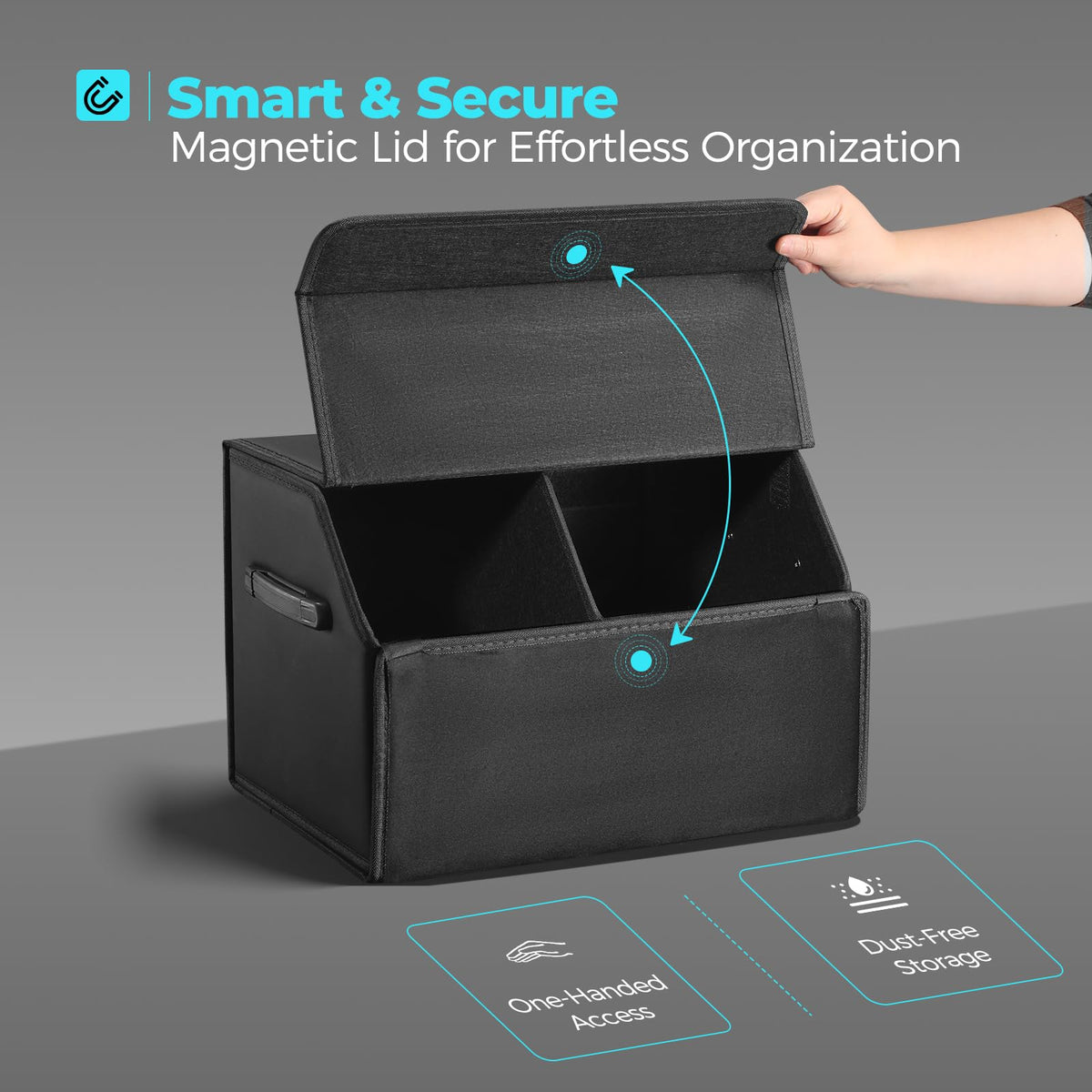 Fyzeoty collapsed flat for space-saving storage and portability