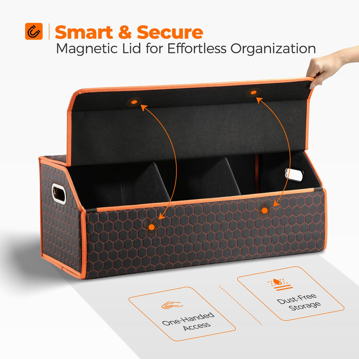 Fyzeoty magnetic lid detail demonstrating quick secure closure benefit