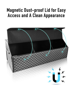 Fyzeoty organizer with magnetic lid open for fast access to stored items