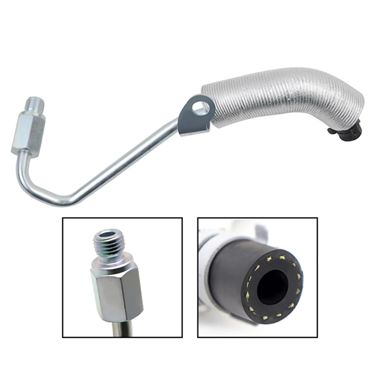 FZJDSD coolant feed hose connector detail showing secure connection and coolant safety