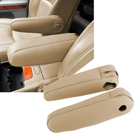 FZJDSD front view of beige armrest covers restores interior look