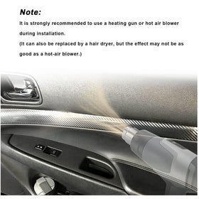 FZJDSD hair dryer and squeegee used to smooth decals reliably