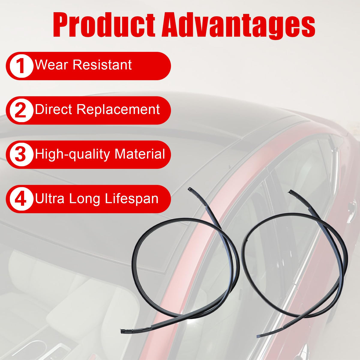 FZJDSD installed on a Nissan Sentra roofline demonstrating restored water channeling