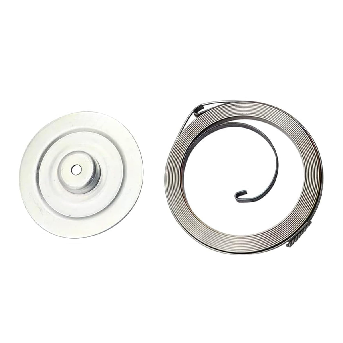 FZJDSD recoil starter next to ruler showing compact size for accurate fitment