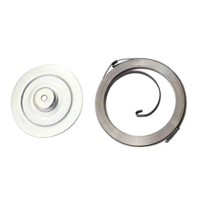 FZJDSD recoil starter next to ruler showing compact size for accurate fitment