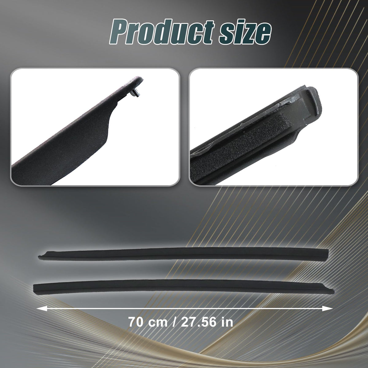 FZJDSD molding next to ruler showing size for correct fit confirmation