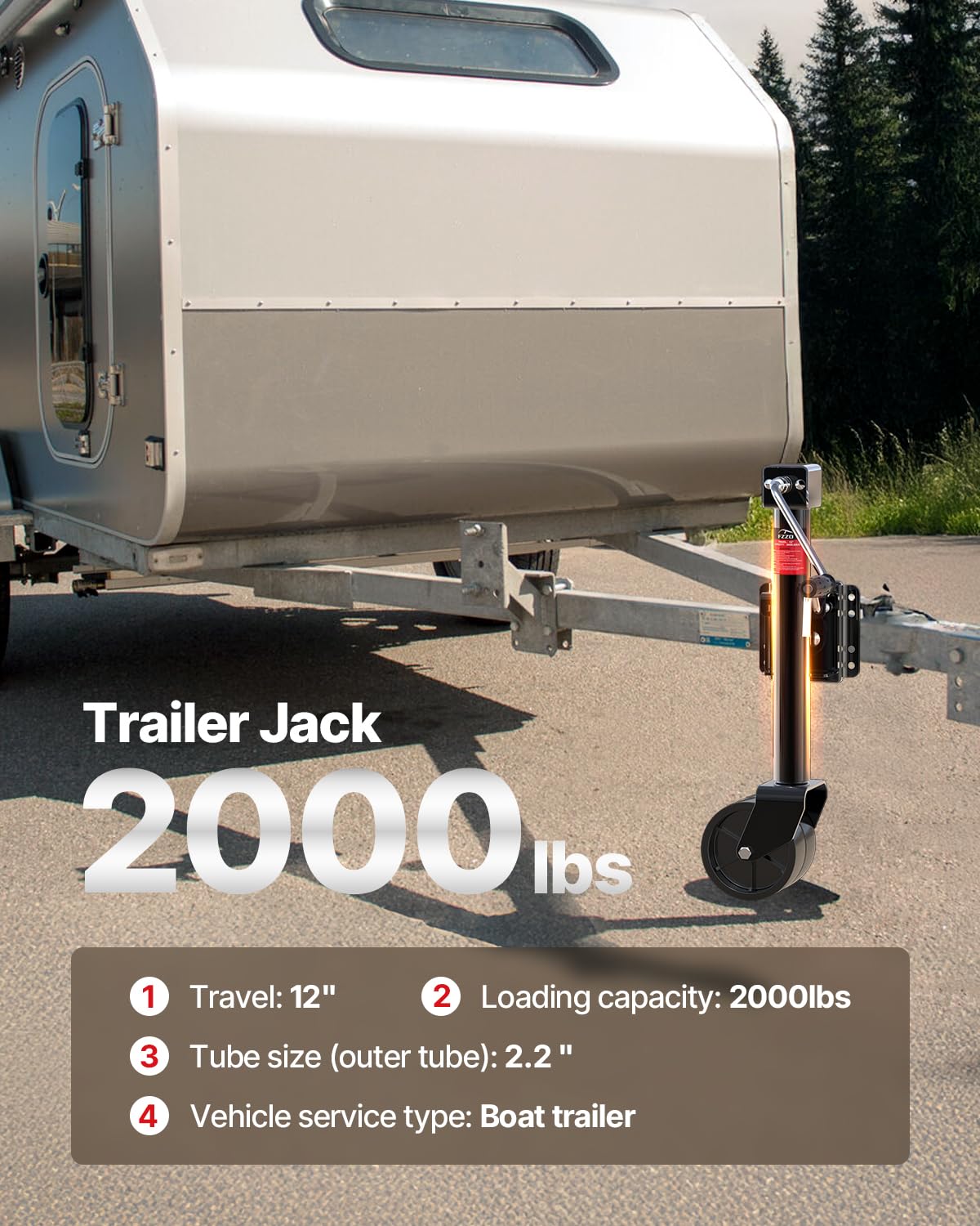 FZZD jack folded in compact storage position showing space-saving benefit