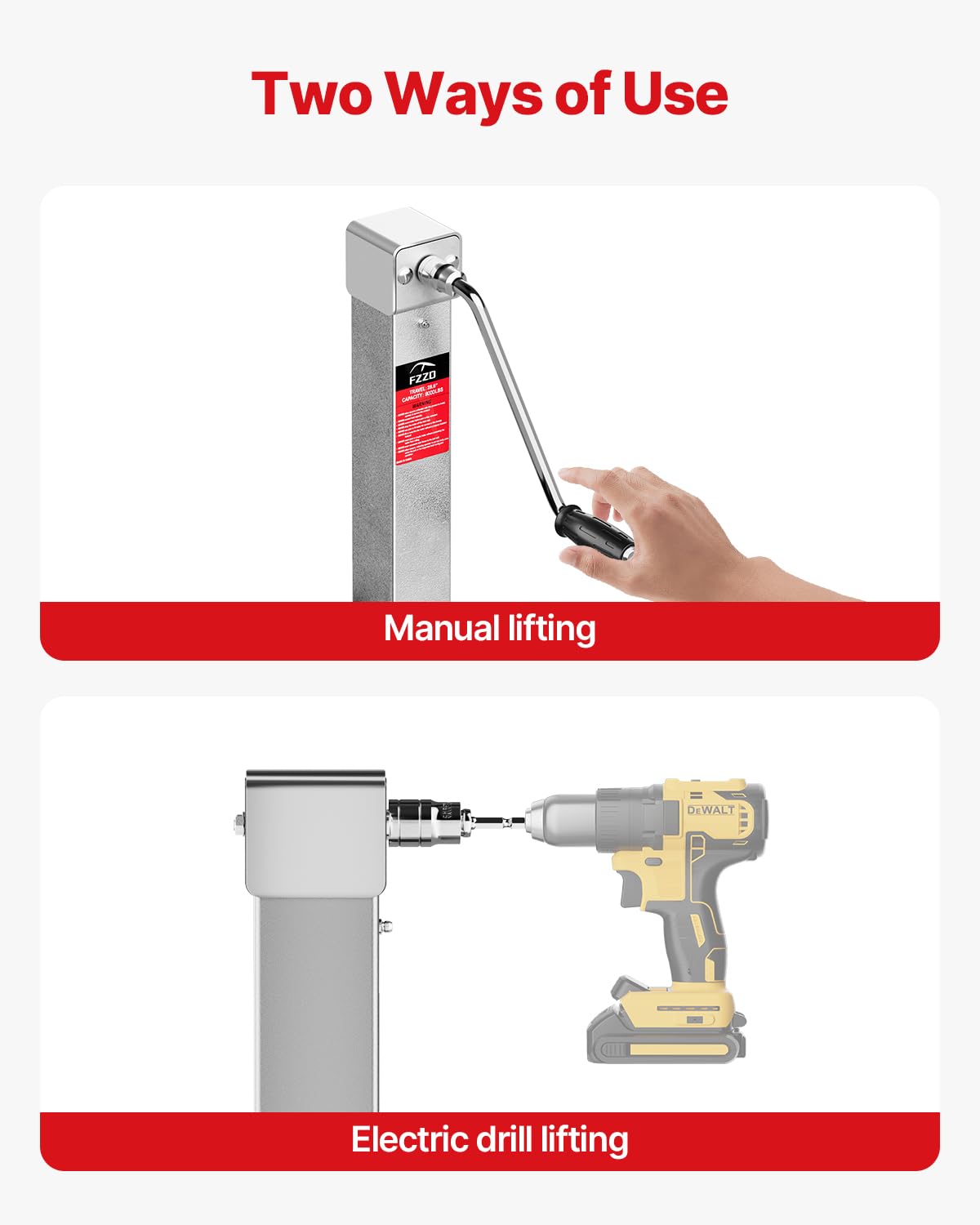 FZZD mounted on trailer tongue with bolts for secure installation