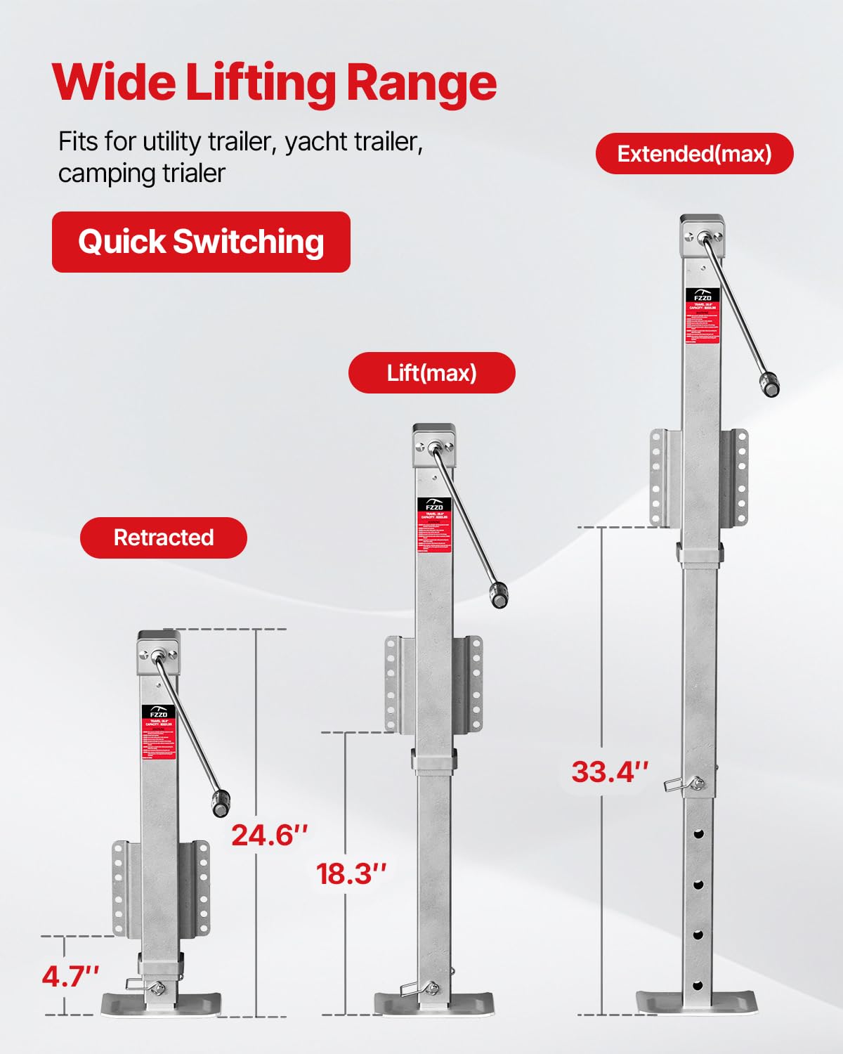 FZZD next to tape measure showing compact folded size advantage