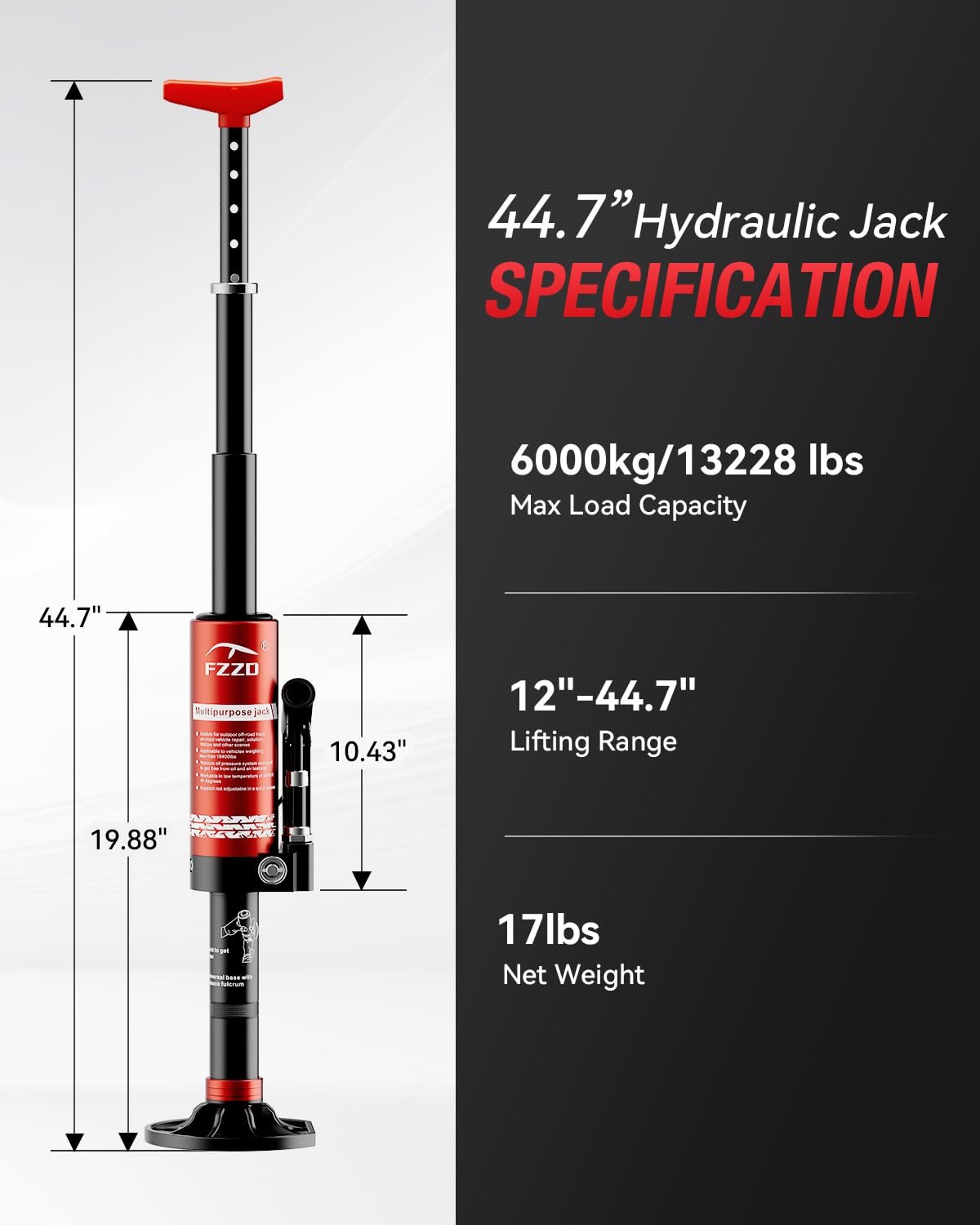 FZZD next to backpack showing lightweight 17 lb portability