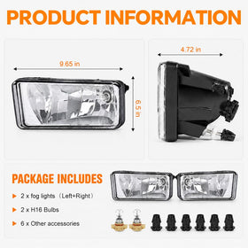 G-PLUS fog light night beam illumination improving low-visibility driving