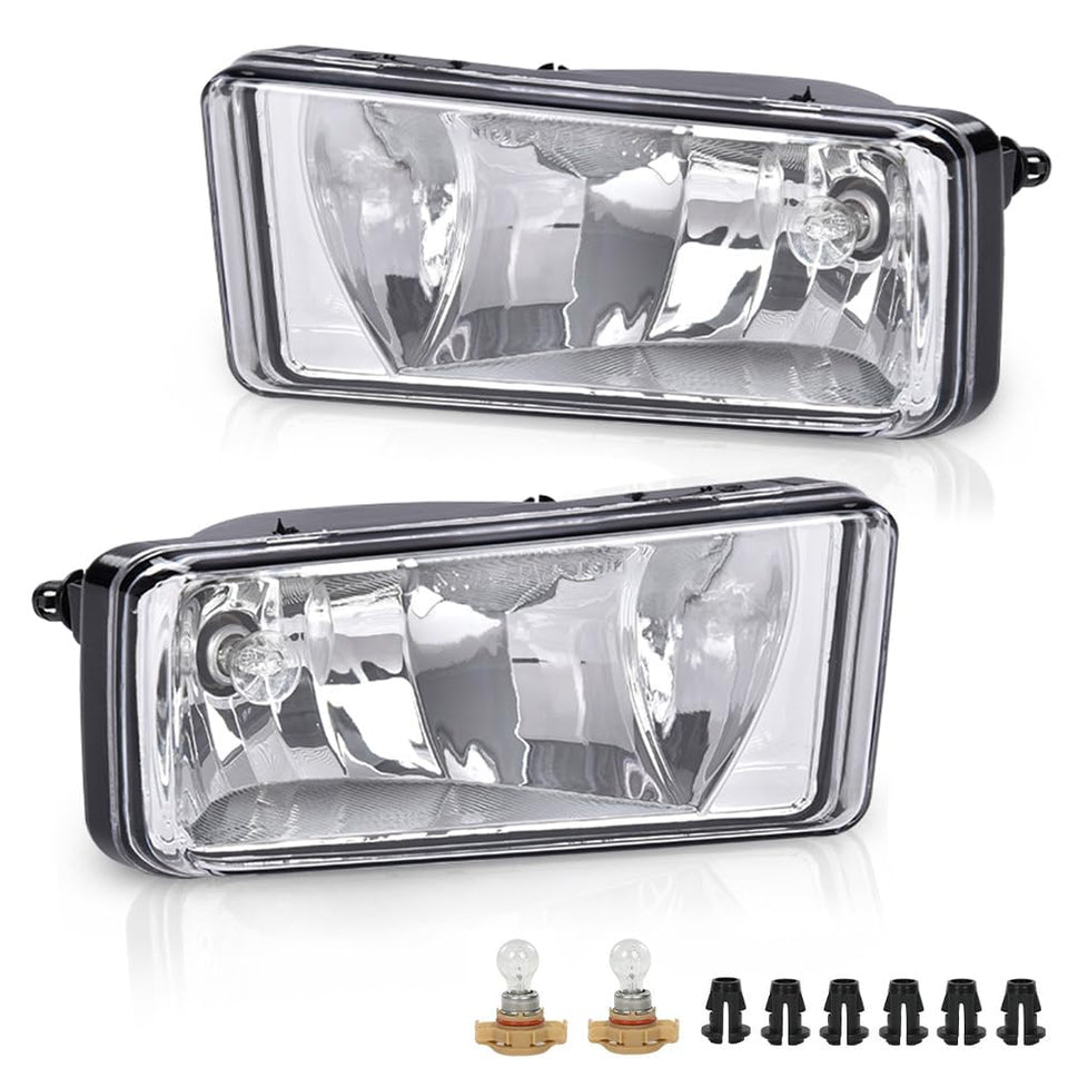 G-PLUS front bumper fog light assembly front view showing clean OEM fit