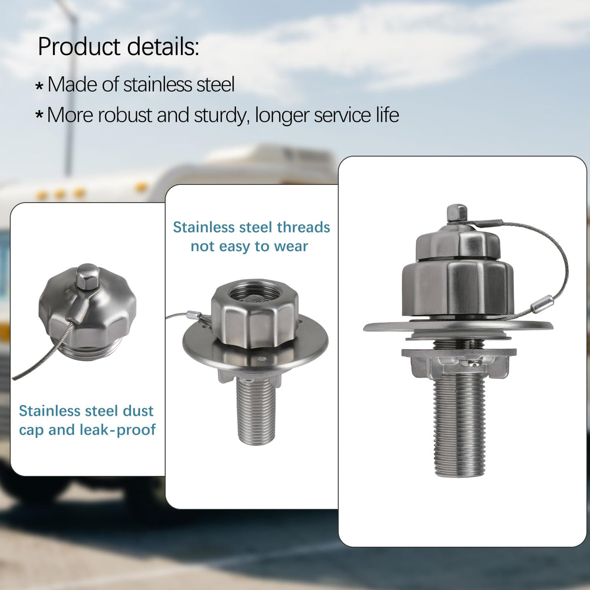 G-Sunny internal check valve detail showing one-way flow protection benefit
