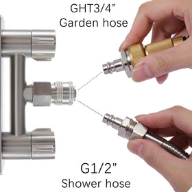 G-Sunny faucet installed on RV exterior showing convenient outdoor access
