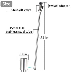 G-Sunny wand in use cleaning RV black tank showing improved sensor performance benefit