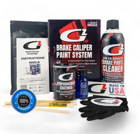 G2 closeup brush stroke on caliper showing smooth high gloss finish
