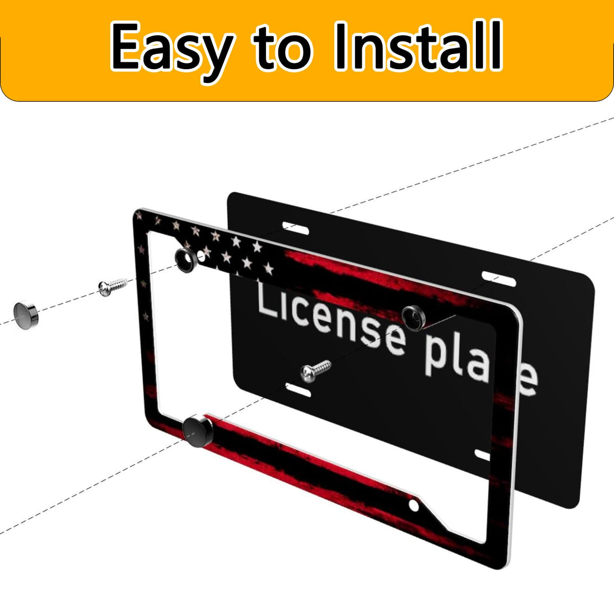 GACCAP installation kit with screws and caps for tidy mounting