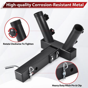GADFISH closeup of M6 swivel screws securing pole for reliable hold