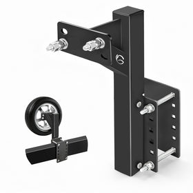 GADFISH front view of spare tire carrier showing secure mount and easy access