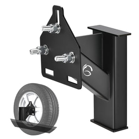 GADFISH front view spare mount showing sturdy frame and 150 lb capacity benefit