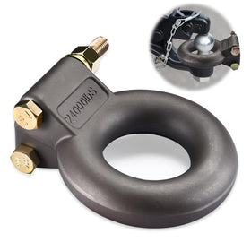 GADFISH front view lunette ring showing full tow-eye profile and secure connection benefit