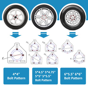 GADFISH tire mounted with 3-nut clamp showing tight fit for reduced noise benefit