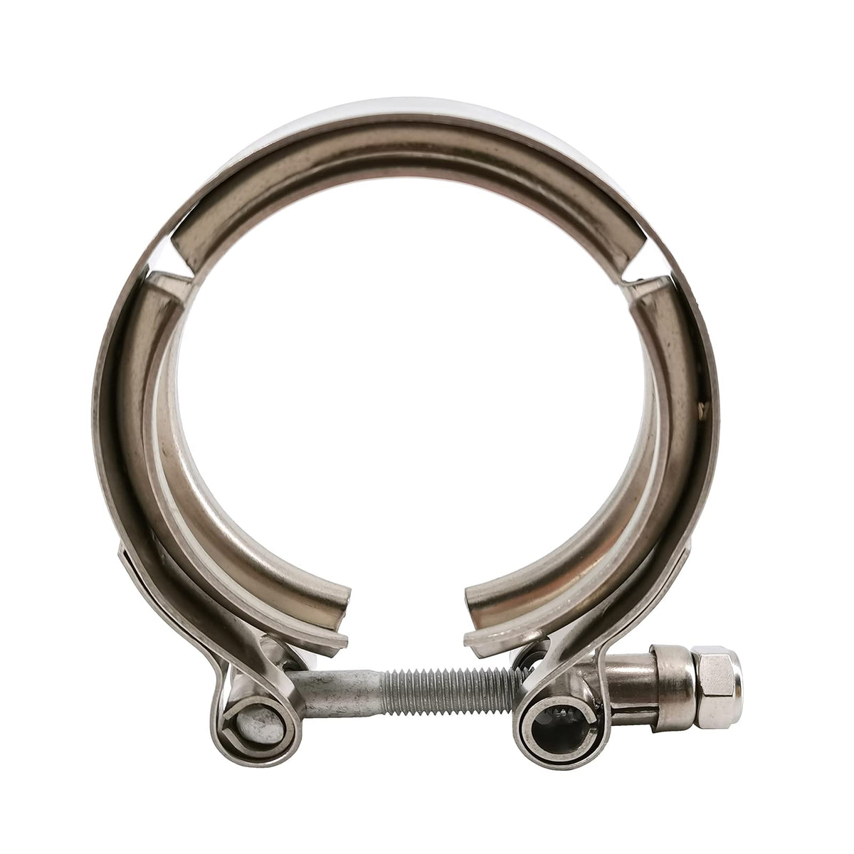GaeaAuto clamp mounted on downpipe demonstrating reliable seal benefit