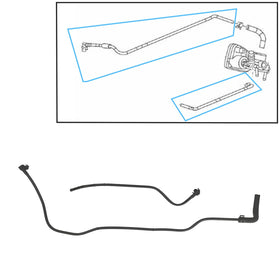 GaeaAuto close-up of rubber hose texture, highlights durable material for leak resistance