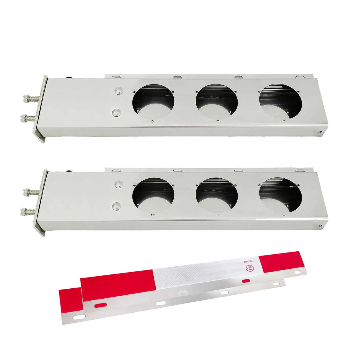 GaeaAuto close-up of three 4-inch light cutouts for easy light placement