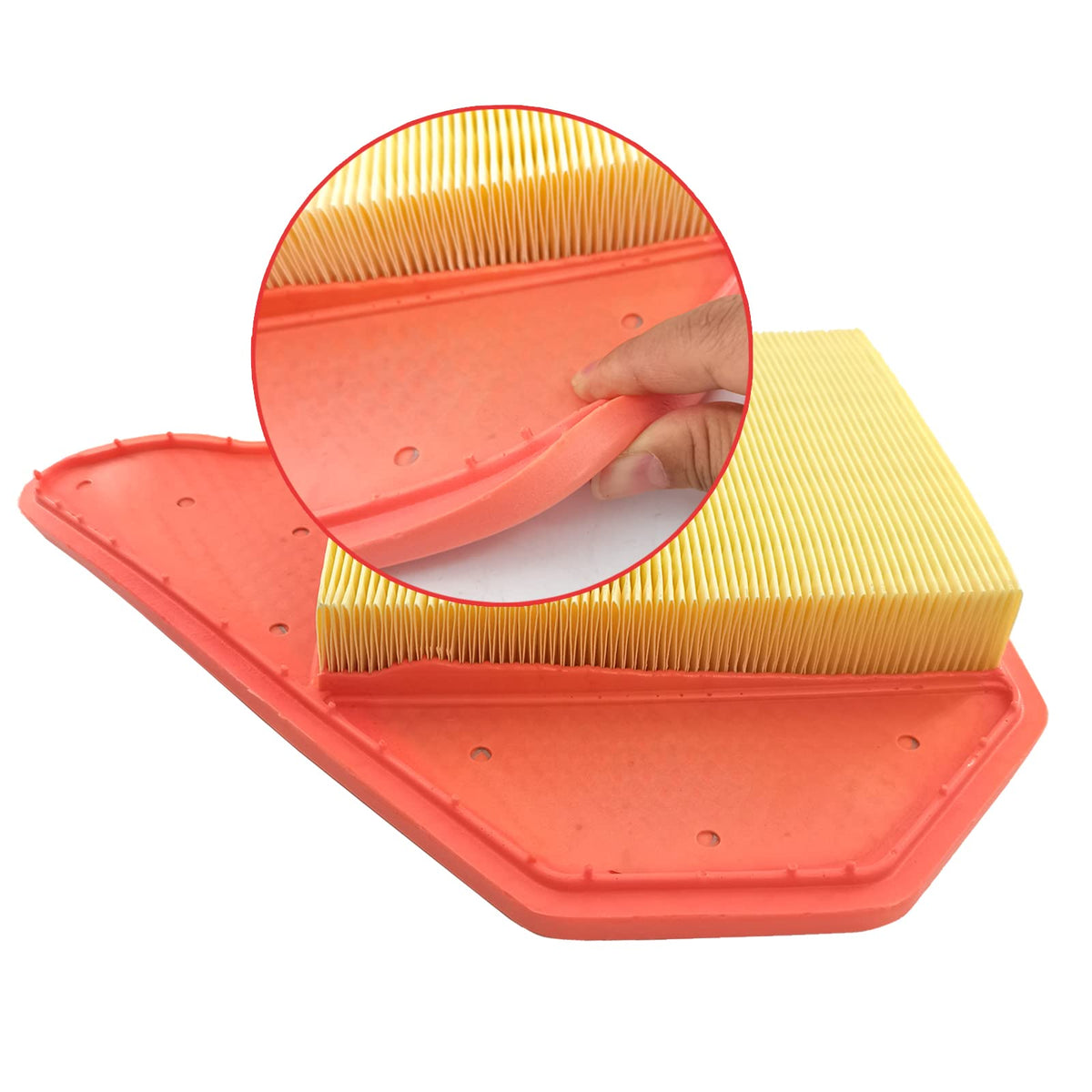 GaeaAuto engine filter gasket detail showing secure seal to prevent unfiltered air entry