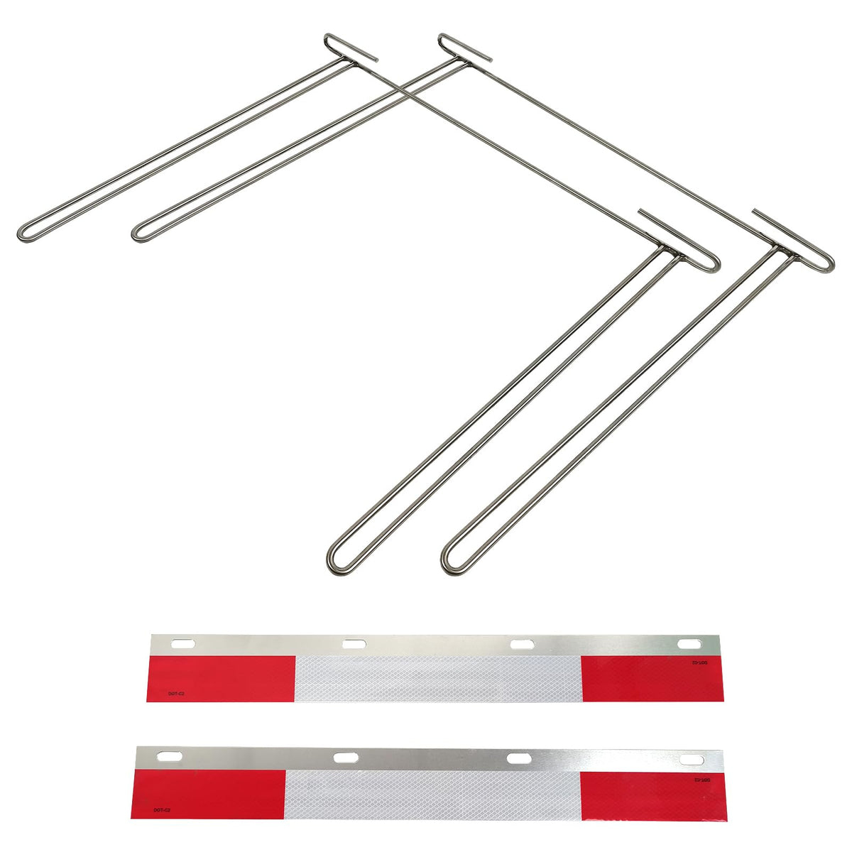 GaeaAuto front view of 24 inch bracket pair showing durable fit and finish