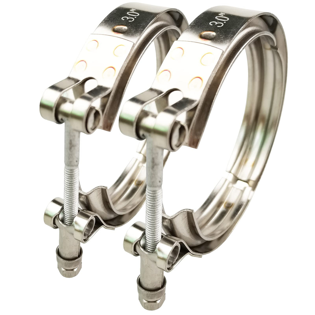 GaeaAuto front view of 3 inch V-band clamp showing durable build and quick fit
