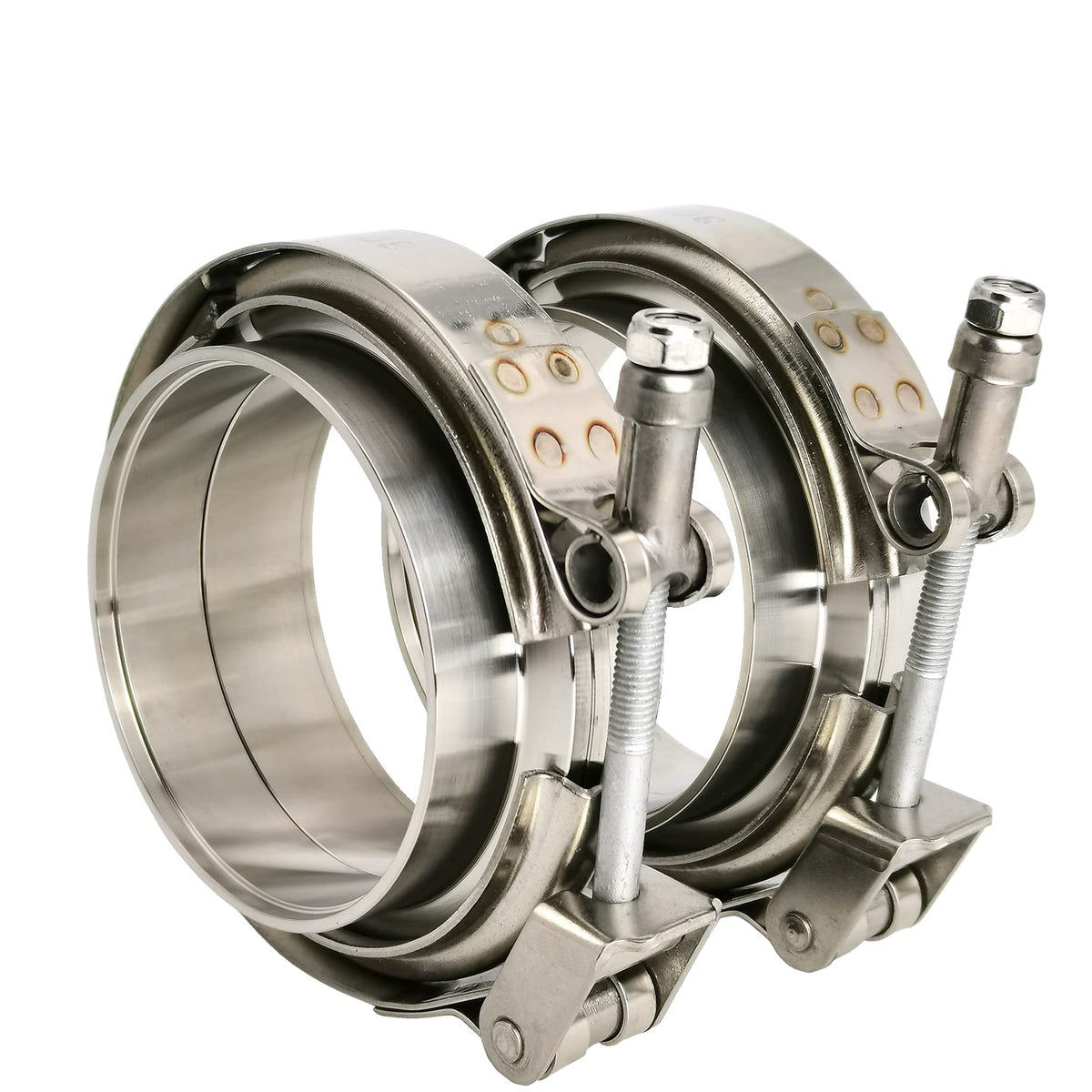 GaeaAuto front view of clamp and male/female flange showing durable fit