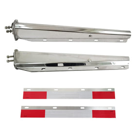 GaeaAuto front view of stainless steel hangers showing durable construction and fit