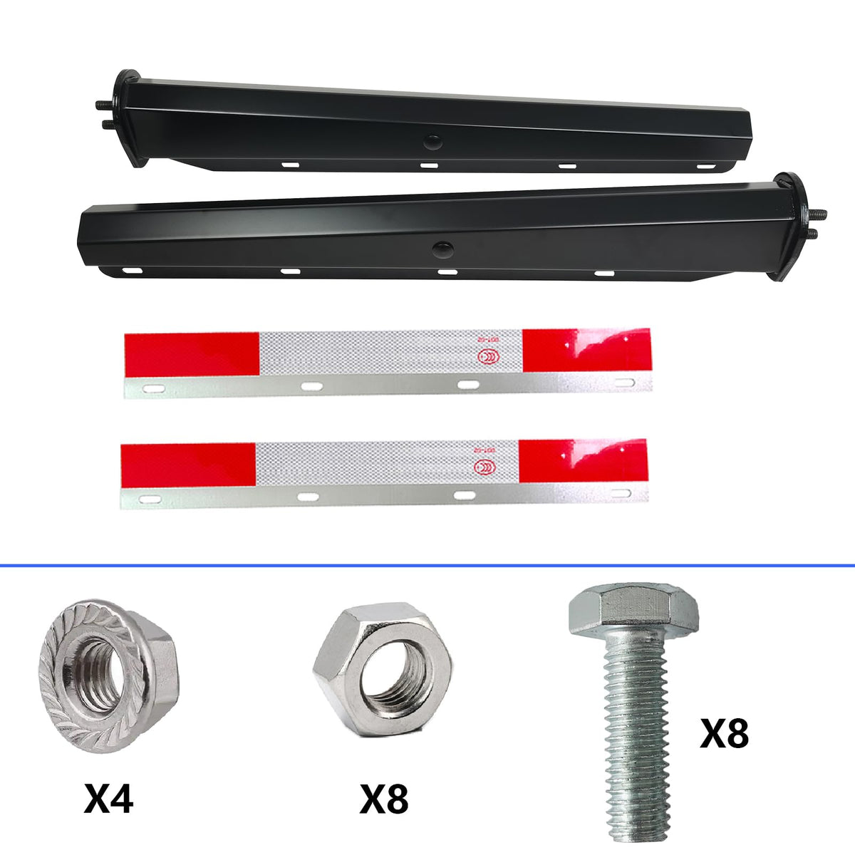 GaeaAuto installation hardware laid out for easy bolt-on installation