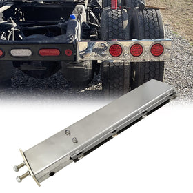GaeaAuto hanger mounted on semi truck rear illustrating real-world fit
