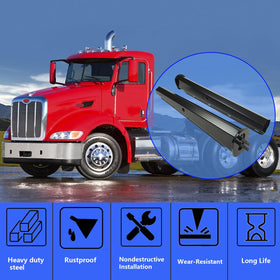 GaeaAuto mudflap attached in use reducing debris and protecting vehicle