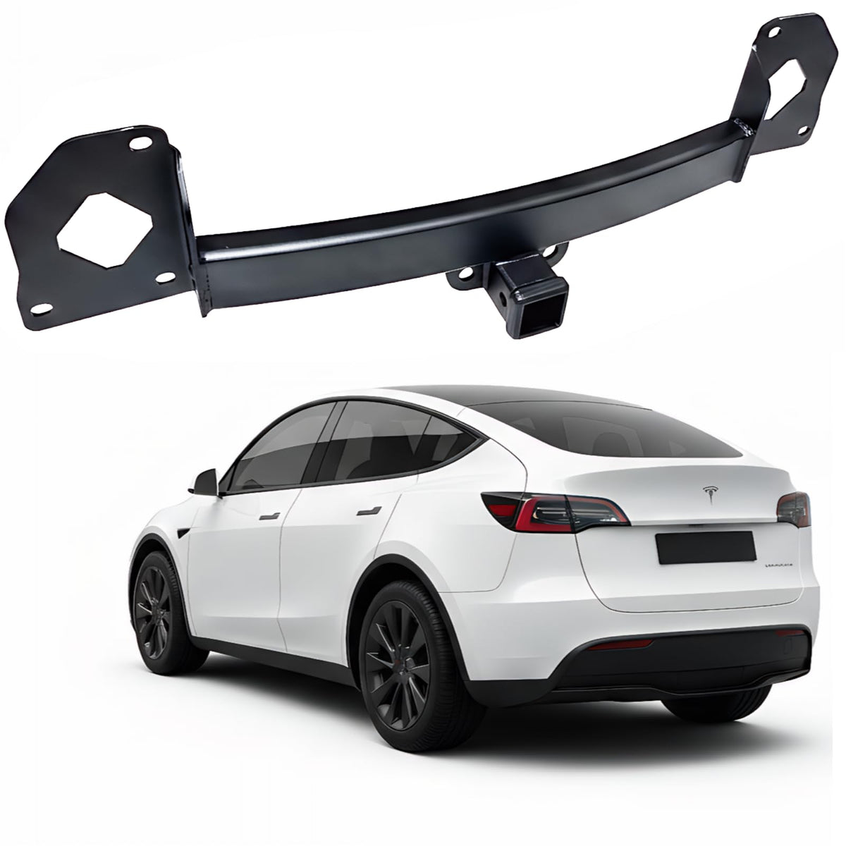 GAFONAXDRI front view of hitch showing bolt-on fit and clean finish for strong towing