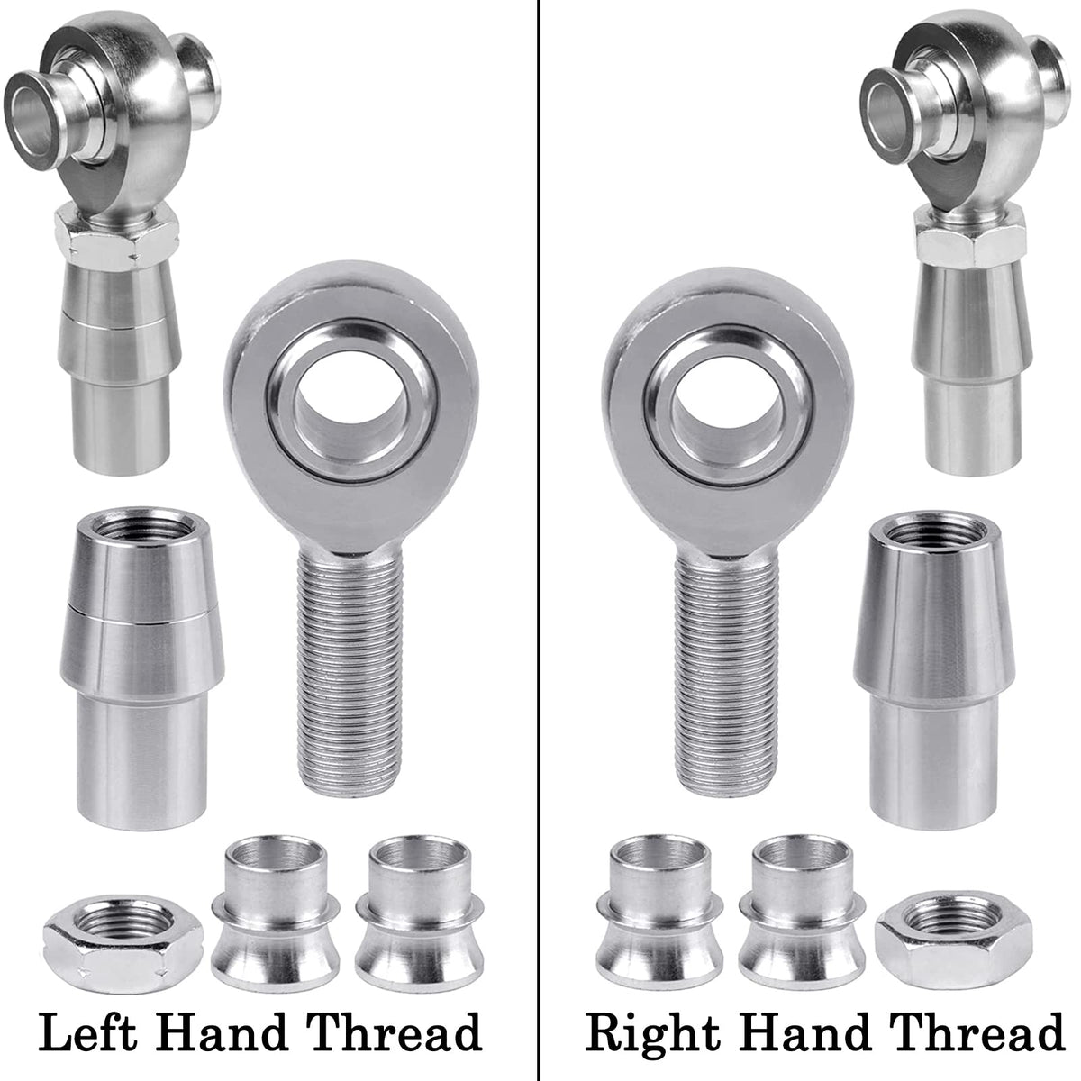 GaiRen tube adapter and zinc jam nut detail showing corrosion-resistant hardware