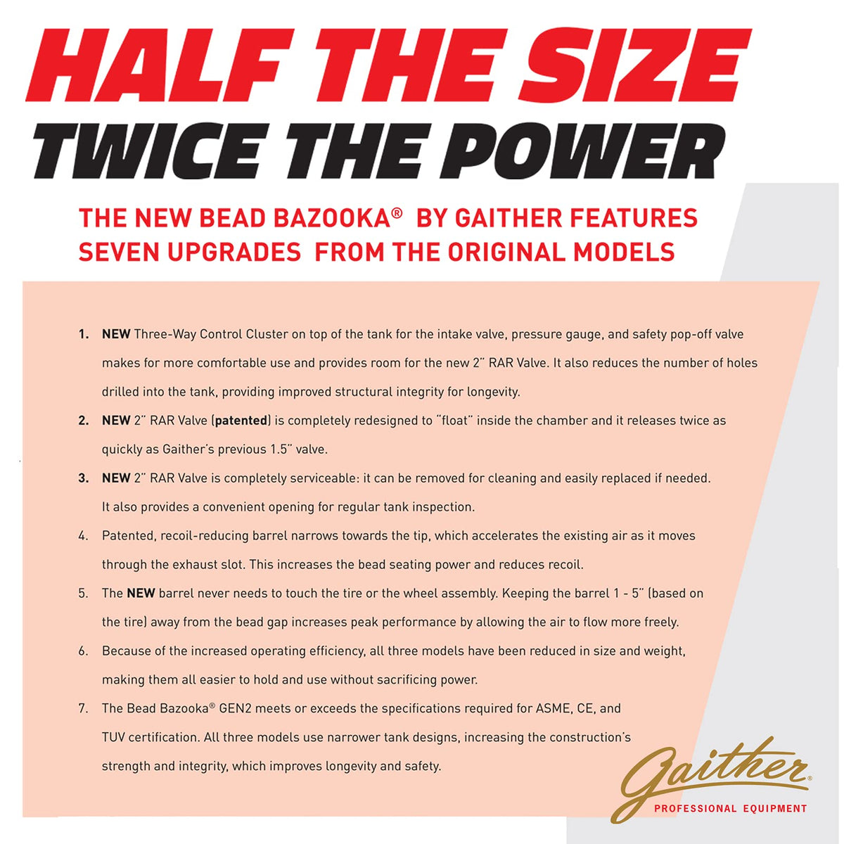 Gaither's SUPER SLICK'EM side profile with ergonomic handle for easy one-hand use