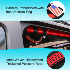 GAIZON close-up of paracord texture showing anti-slip grip for passenger safety