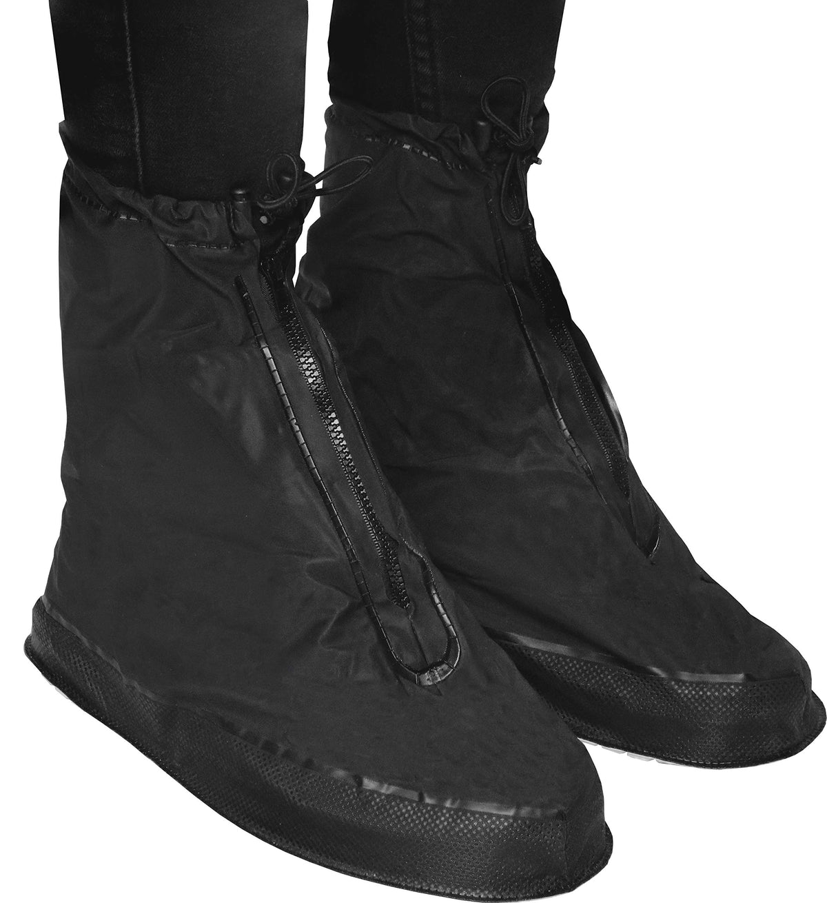 Galashield detail of full-length zipper and elastic cuff for easy secure fit and quick removal