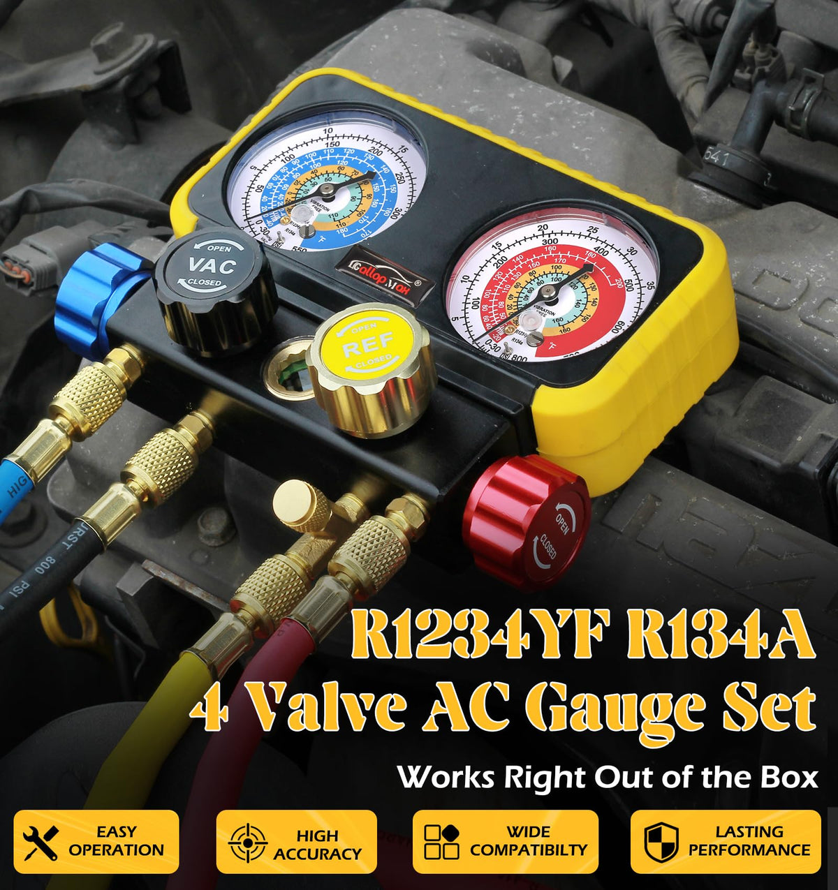 GallopMax reinforced PVC hoses detail highlighting durability and clear color coding