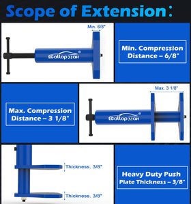 GallopMax in use on vehicle wheel illustrating faster, safer brake pad replacement