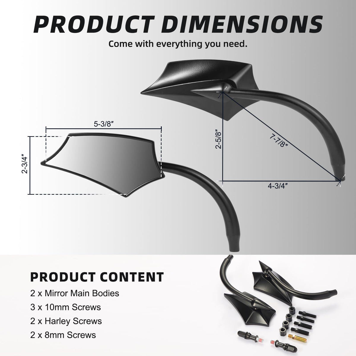 GAMAZING mounted on Harley handlebar demonstrating fit and improved visibility benefit