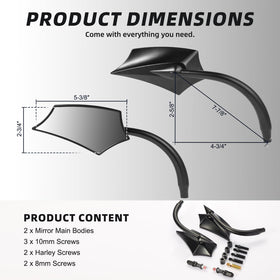 GAMAZING mounted on Harley handlebar demonstrating fit and improved visibility benefit
